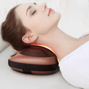 Массажная подушка с прогревом для шейно-воротниковой зоны